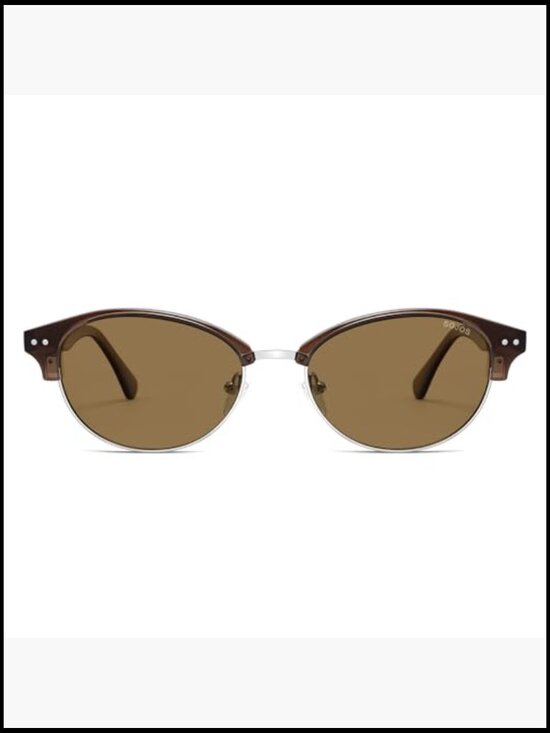 Polarized Oval Sunglasses with UV400 Protection, Plastic Frame main image 6